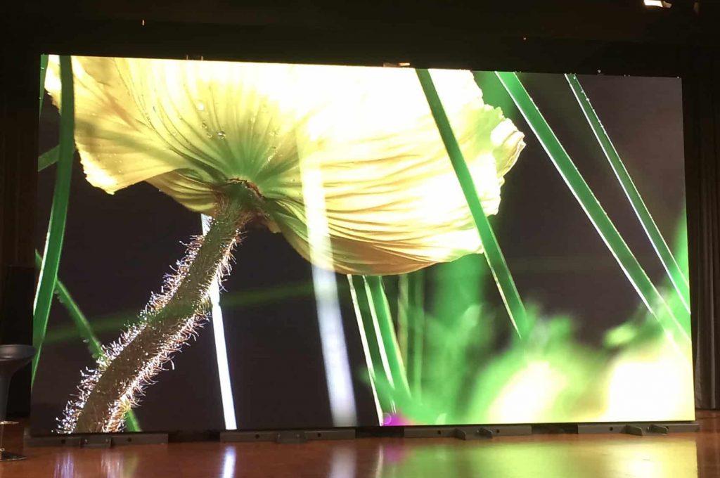 LED Videowand von Unilumin Venture auf einem Corporate Event